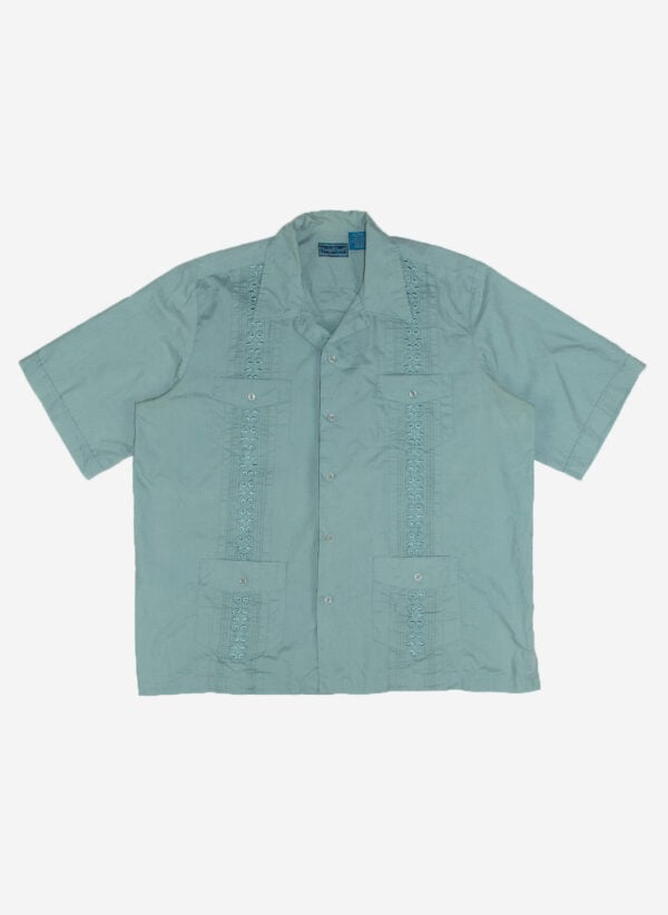 VINTAGE HEMD CUBAN STYLE GRÜN