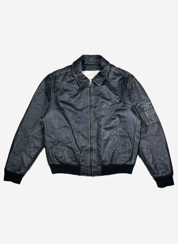 Vintage Aviator Type B-3 Lederjacke schwarz