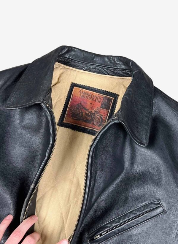 Vintage Lederjacke heavy "Amerikanische Motorräder"